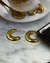 Argola Lua Banhada a Ouro 18k
