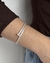Bracelete Prego Cravejado Banhado a Prata - loja online