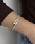 Bracelete Prego Cravejado Banhado a Prata