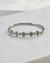 Bracelete Trevos Cravejados Banhado a Prata - comprar online