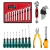 Set Herramientas Destornillador Pinza Llave Tubo Allen Cinta