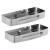 Estante Organizador Para Baño De Pared Acero Inoxidable X2