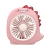 Ventilador Mini De Mesa Portátil 3 Velocidades Recargable