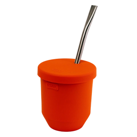 Mate Térmico Acero Inoxidable Con Tapa Silicona Y Bombilla - tienda online