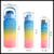 Botella De Agua Motivacional Set X3 Degradé Plástico Pico - Tuatienda Online