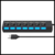 Zapatilla Hub Con 7 Puertos Usb 2.0 Switch Interruptor Y Luz