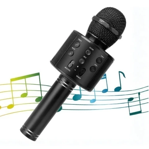 Micrófono Inalámbrico Karaoke Bluetooth Recargable Parlante