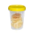 Tarro Contenedor 1 Litro Con Tapa Ring Star Amarillo Colombraro
