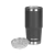 Vaso térmico Waterdog borda 700 negro con tapa transparente desmontada