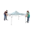 Gazebo Coleman opp red 3x3 - MESTIZO