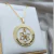 Colar Mandala Com Até 5 Nomes e Pingente De Flor Zircônia Banhada a Ouro na internet