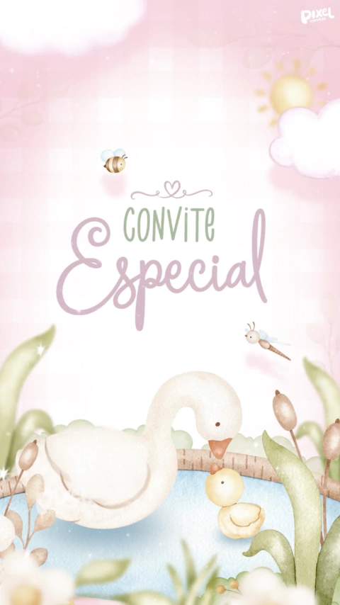 Convite animado Festa no Lago - comprar online