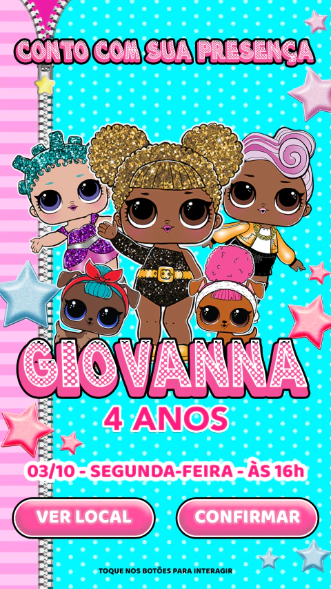 Convite interativo Loll
