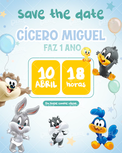 Save the Date - Baby Looney Tunes - comprar online