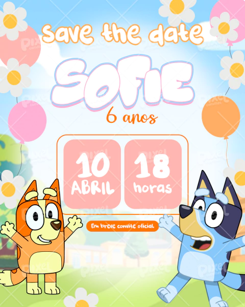 Save the date - Bluey e Bingo