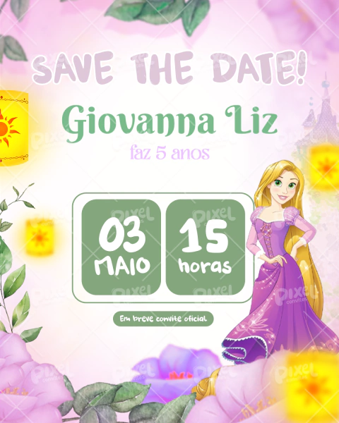 Save the date - Rapunzel - comprar online