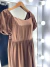 Vestido Luísa marrom claro - comprar online