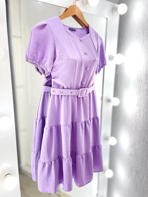 Vestido Estela Lilás - comprar online