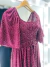Vestido Jasmin Poá Vinho - BELLA MODA MODESTA