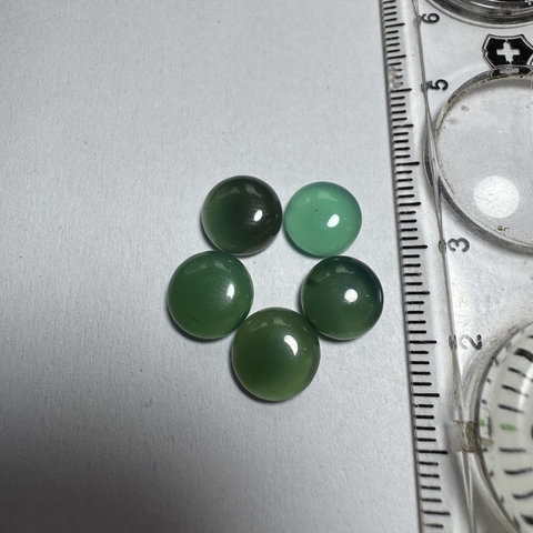 Ágata verde calibrada 9mm (por unidad) - comprar online