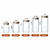 Imagem do Pote de Vidro com Tampa de Bambu 250ml 300ml 350ml 450ml 550ml