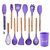 KIT de Utensílios Para Cozinha em Silicone e Bambu 12 Peças - eKoloja - Seja a mudança que o planeta precisa