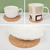 Conjunto de Bases para Copos em Madeira Natural e Cortiça na internet