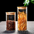 Pote de Vidro com Tampa de Bambu 250ml 300ml 350ml 450ml - loja online