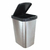 Imagem do Lixeira Cesto Inox Metalizado 09 Litros Com Tampa Click Label Vermelho Rose Gold Banheiro Cozinha