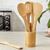 Kit de Colheres de Bambu – Utensílios de Cozinha Sustentáveis e Resistentes (5 Peças) - comprar online