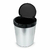 Lixeira Cesto Inox Metalizado 09 Litros Com Tampa Click Label Vermelho Rose Gold Banheiro Cozinha