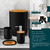 Kit Banheiro Lavabo Conjunto Acessórios lixeira escova 6 Peças Bambu Luxo Preto/Branco - comprar online