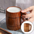 Caneca de Madeira em Forma de Barril