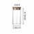 Pote de Vidro com Tampa de Bambu 250ml 300ml 350ml 450ml 550ml - comprar online