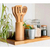 Kit de Colheres de Bambu – Utensílios de Cozinha Sustentáveis e Resistentes (5 Peças)