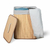 Cesto de Roupa Suja Bambu Com Tampa e Alças 50 Litros Grande Organizador Multiuso - comprar online