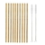 Canudos de Bambu Reutilizáveis para Bebidas (10 pcs)