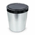 Lixeira Cesto Inox Metalizado 09 Litros Com Tampa Click Label Vermelho Rose Gold Banheiro Cozinha - comprar online