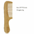 Pente de Bambu de Dentes Largos - comprar online