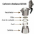 Cafeteira Italiana Moka Alumínio 3/6/9/12 Xícaras de Café Puro - comprar online