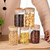 Kit 6 Potes de Vidro Herméticos com Tampa de Bambu – Organização e Sustentabilidade na Sua Cozinha - comprar online