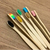 Kit Escovas de Bambu Ecológicas Natural Macias Com Cores Sortidas - eKoloja - Seja a mudança que o planeta precisa
