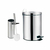 Kit Lixeira 3 litros Inox + Escova Sanitária Inox para Banheiro