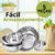 Conjunto Kit 5 Bowls Inox Tigelas Panela Saladeira Multiuso Inox Cozinha Saladas - loja online