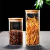 Pote de Vidro com Tampa de Bambu 250ml 300ml 350ml 450ml 550ml - loja online