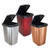 Lixeira Cesto Inox Metalizado 09 Litros Com Tampa Click Label Vermelho Rose Gold Banheiro Cozinha na internet