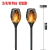 Iluminador de LED estilo chama para jardim com alimentação fotovoltaica 2 pcs 4 pcs 6 pcs - eKoloja - Seja a mudança que o planeta precisa