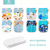 Fraldas Reutilizáveis Ecológicas Laváveis, Ajustáveis (8pcs) + 8 Absorventes (3-15kg)