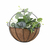 Vaso de plantas de Parede Meia Lua com Forro de Coco - loja online