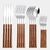 Conjunto de Talheres em Aço Inoxidável 6 pcs 12 pcs 16 pcs 20 pcs 24 pcs 30 pcs - comprar online